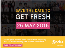 Viu Get Fresh launch save the date artwork